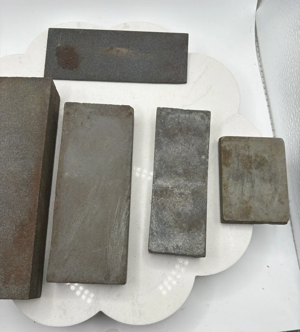 Lot Of 5 Large Small Sharpening Stones Whetstones No Box Knife Blade Sword Sharp